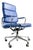EA 219 Office Chair in Soft Pad Blue Leather by Charles & Ray Eames for Vitra For Sale