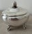 Metal Silver Plate Hinged Oval Box on Claw Feet For Sale - Image 7 of 10