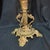 Gold 1800’s Stunning Gold Candleholder With Prisms For Sale - Image 8 of 9