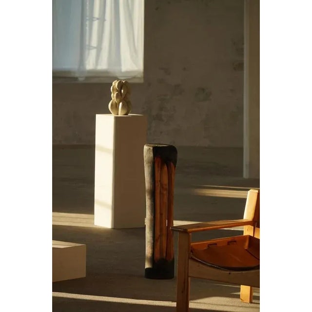 Wood Large Wooden Sculpture by Ole Wettergren, 1990s For Sale - Image 7 of 18