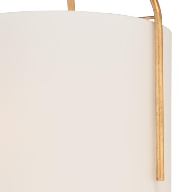 Gold Leaf Pendant With Shade. Clean with a dry cloth
