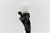 Metal Ceramic Art Deco Waiter Table Lamp with a Milk Glass Ball Shade, Italy, 1960s For Sale - Image 7 of 10