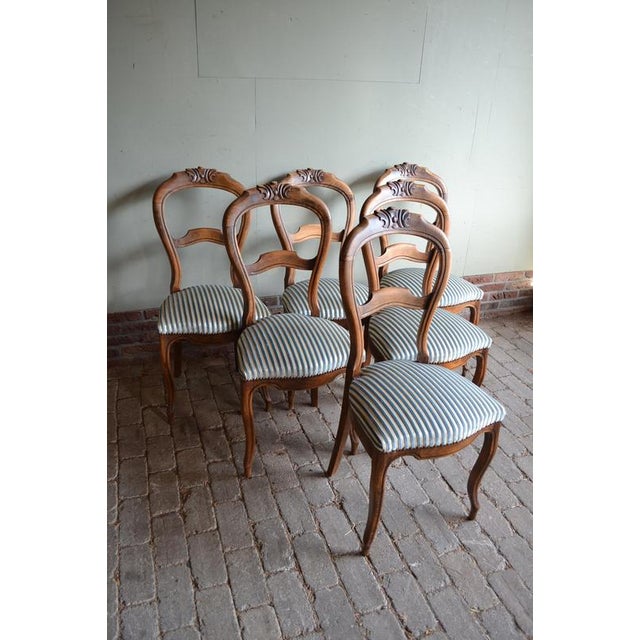 Antique Mahogany Dining Table with Chairs, 1800s, Set of 7 For Sale - Image 12 of 18