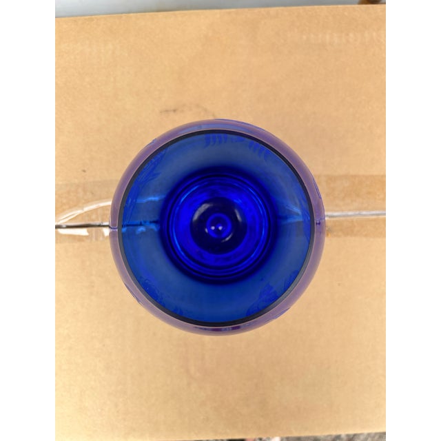 Glass Late 20th Century Perry Coyle Etched Glass Vase For Sale - Image 7 of 10