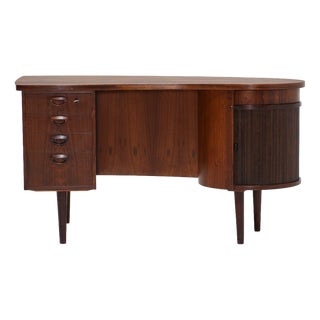 Model 54 Kidney Desk from Feldballes Møbelfabrik, Denmark, 1960s For Sale