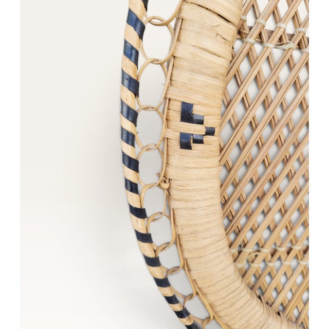 Large Handwoven Rattan Peacock Emmanuelle Throne Chair, Philippines, 1950s For Sale - Image 9 of 18