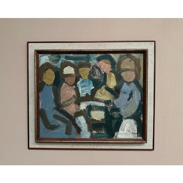 Gösta Falk, Figure Composition, 1960s, Oil on Canvas, Framed For Sale - Image 12 of 18