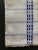 Blue and White Folk Hand-Woven Linen Picnic Napkin, Circa Mid 20th Century For Sale - Image 12 of 12