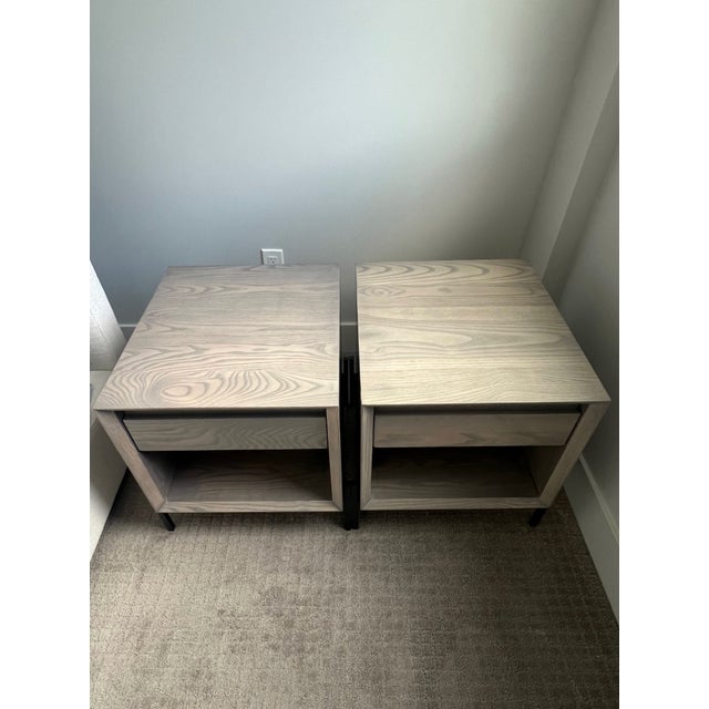 2010s Room and Board Natural Wood Nightstand For Sale - Image 5 of 5