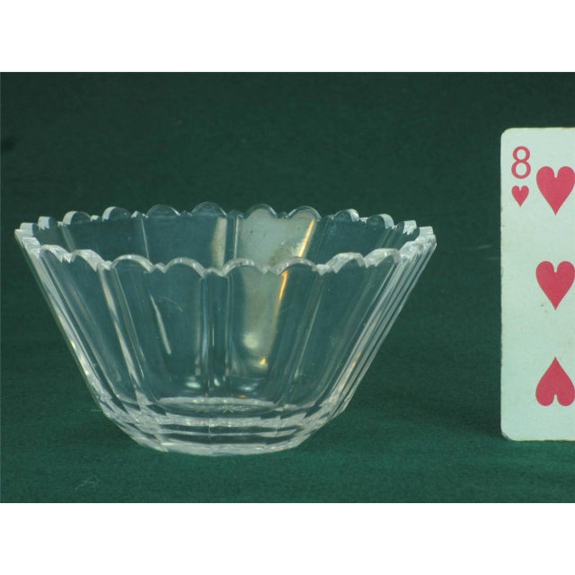 Early 20th Century Early 20th Century Finger Nut Candy Bowls Scandinavian Signed Kosta Boda, Cut Crystal Clear - a Pair} For Sale - Image 5 of 12