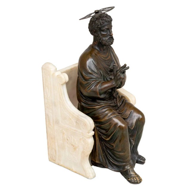 Arnolfo Di Cambio "St Peter" Bronze Sculpture For Sale In New York - Image 6 of 6