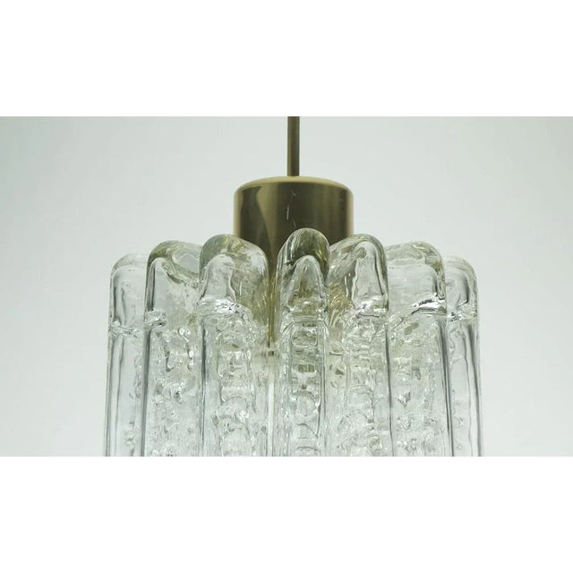 Mid-Century Pendant Light Chandelier with 16 Glass Tubes from Doria Leuchten, 1960s For Sale - Image 9 of 11