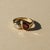 Modern Toi Et Moi Gemstone Ring: Garnet and Moissanite, Size 7.5 For Sale - Image 3 of 8