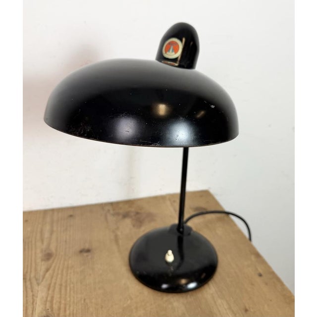Black Industrial Bauhaus Black Table Lamp from Escolux, 1930s For Sale - Image 8 of 18