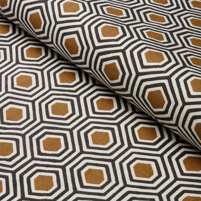 Rustic Sample - Schumacher Otis Fabric in Dark Neutral For Sale - Image 3 of 3