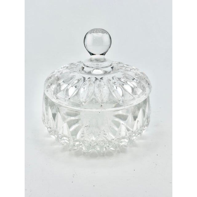 Beautiful vintage cut crystal candy dish. Nice heavy weight. Lidded. Perfect to use with candies, nuts or small jewelry or...