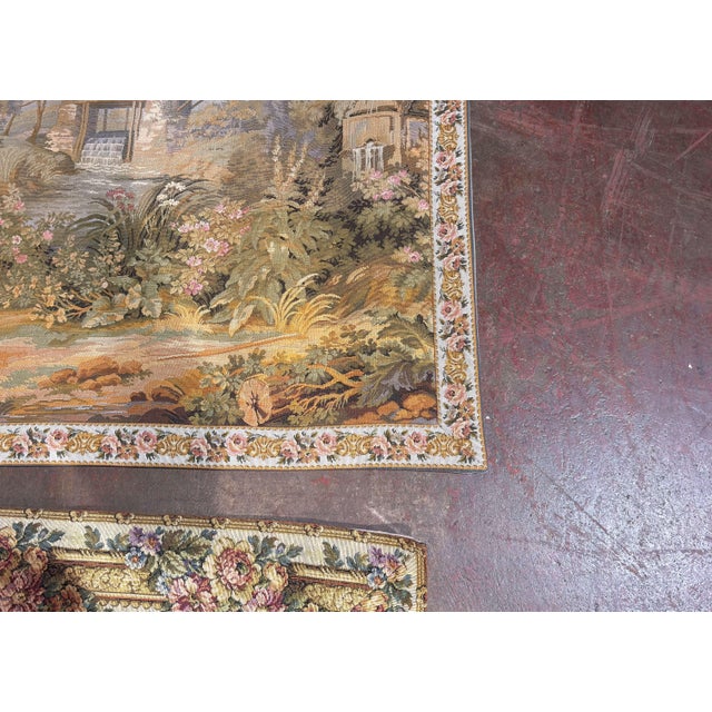 Pair of Late 20th Century French Gobelins-Style Verdure Tapestry Panels For Sale - Image 12 of 18