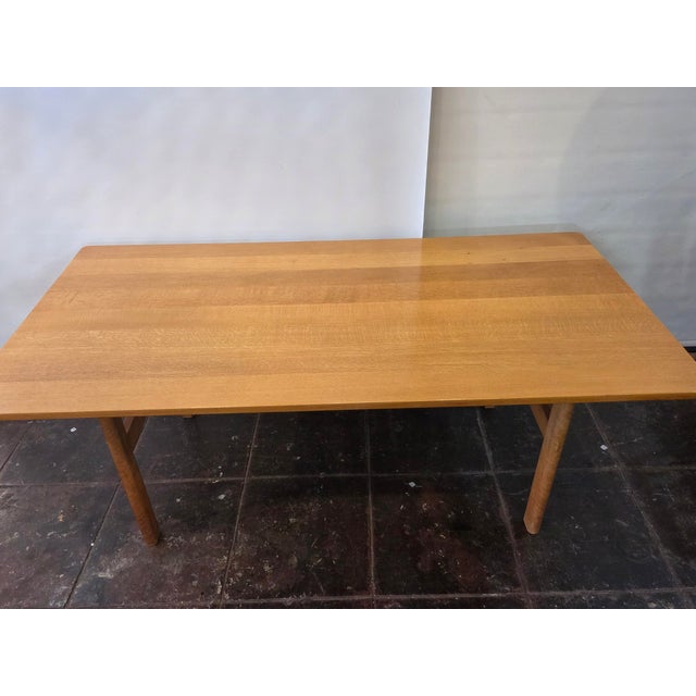 Wood Original 1950s Borge Morgensen Danish Oiled Oak Dining Table #284 For Sale - Image 7 of 10