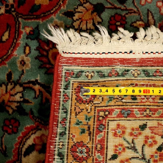 Brown Vintage Indian Kerman Rug For Sale - Image 8 of 9