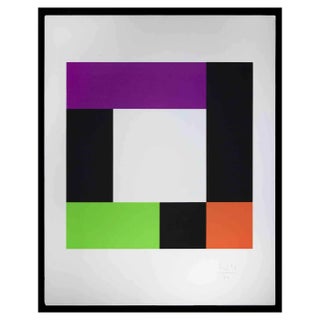 Max Bill, Abstract Composition, Screen Print, 1970s For Sale