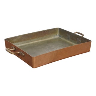 Antique Copper Rosting Pan, 1800s For Sale