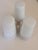 White Porcelain & Opaline Glass Model 6080 Wall Lights by Sigvard Bernadotte for Ifö, 1960s, Set of 3, in Very Good...