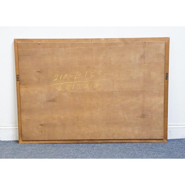 Late 20th Century Sprague & Carleton Solid Hard Rock Maple Colonial Early American 48" Mirror 210-B150 601-88 For Sale - Image 5 of 6