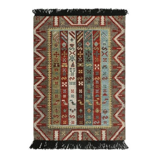 Rug & Kilim's Classic Rug in Polychromatic With Tribal Geometric Design For Sale