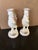 Antique White French Luneville Rooster Candle Holders For Sale - Image 8 of 9