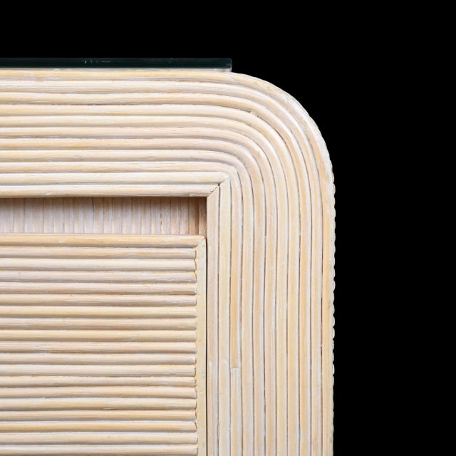Blonde Pencil Reed Dresser For Sale - Image 4 of 6