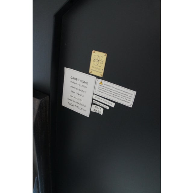 Early 21st Century Gabby Home Adams Cerused Forest Black Oak Round Pedestal Dining Table 60" For Sale - Image 5 of 10