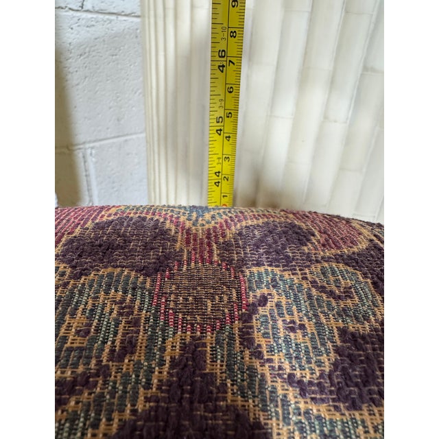 Vintage Ethan Allen Paisley Settee For Sale - Image 10 of 12