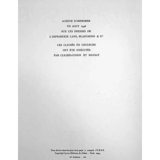 1940s Modern Henri Matisse Limited Edition Signed “...a La Robe Bleue" Lithograph W/Frame For Sale In Atlanta - Image 6 of 7