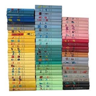Vintage Rainbow Children's Classic Book Junior Deluxe Editions Bright Library Set - 82 Book Collection For Sale