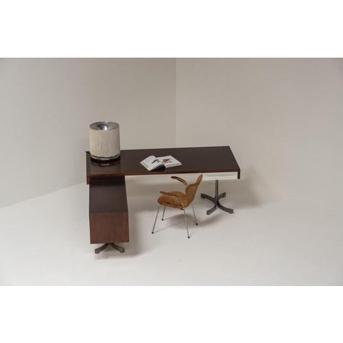 Executive Desk by Trau Arredamenti Metallici S.P.A, 1960s For Sale - Image 4 of 18