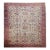 Antique Persian Ziegler Mahal Sultanabad Rug, Hand-Knotted Wool, Geometric Pattern, 11x14, Ivory & Red For Sale