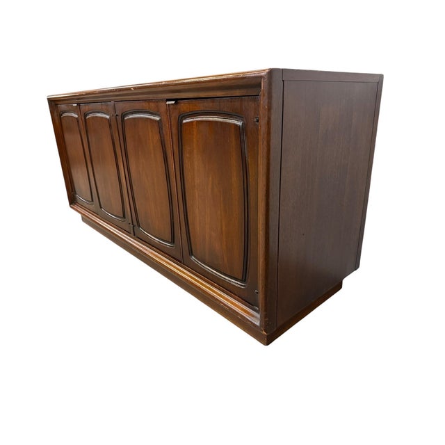 Mid-Century Modern Mid-Century Modern Broyhill Emphasis Walnut Storage Cabinet For Sale - Image 3 of 7