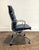 Herman Miller Vintage Ea 216 Soft Pad Armchair by Charles and Ray Eames for Herman Miller Blue Leather For Sale - Image 4 of 10