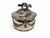 Elegant solid silver box crafted by renowned Spanish silversmith Yanes, bearing the royal coat of arms of the Spanish...