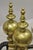 Vintage Beethoven Face French Rococo Brass Cannonball Fireplace Andirons - Pair For Sale In Philadelphia - Image 6 of 12
