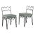 Pair of Gilt Bronze Méandre Side Chairs For Sale