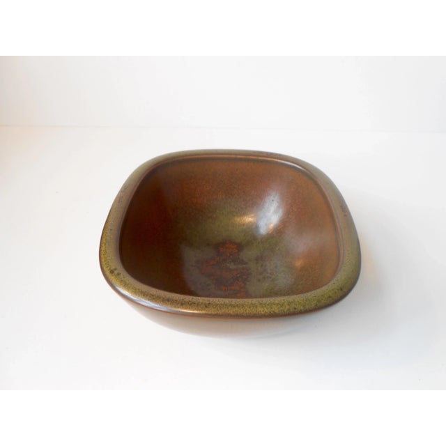 Bing & Grondahl Solfatara Stoneware Bowl Model 5177 by Valdemar Petersen for Bing & Grøndah, 1950s For Sale - Image 4 of 8