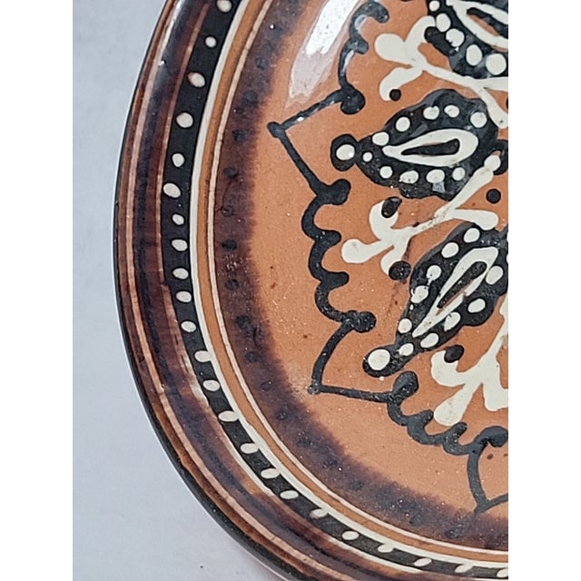 Vintage Troyan Bulgarian Pottery Plate For Sale - Image 4 of 7