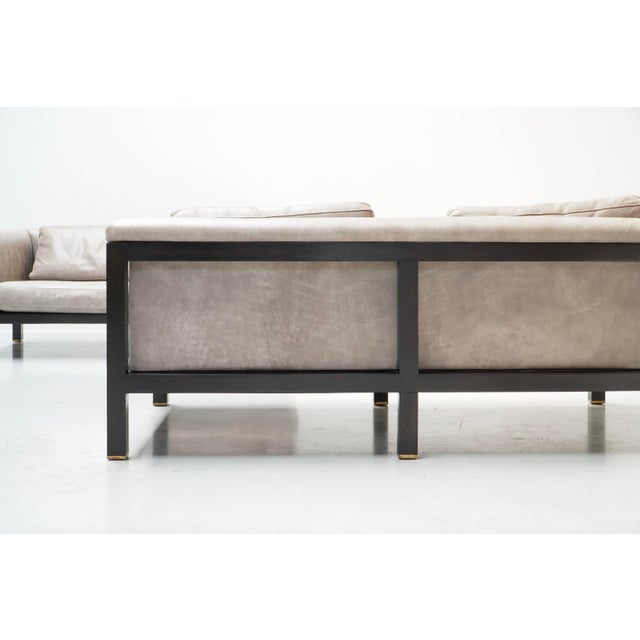 1960s Modular Corner Lounge Set by Jules Wabbes for Mobilier Universel, Belgium, 1960s, Set of 2 For Sale - Image 5 of 14