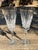 Contemporary Late 20th Century Waterford Golden Lismore Tall Champagne Flutes 8.75" Gold Rim Signed Set of 2 For Sale - Image 3 of 5