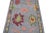 Contemporary Modern Oushak Handmade Lavender Floral Wool Runner For Sale - Image 3 of 13