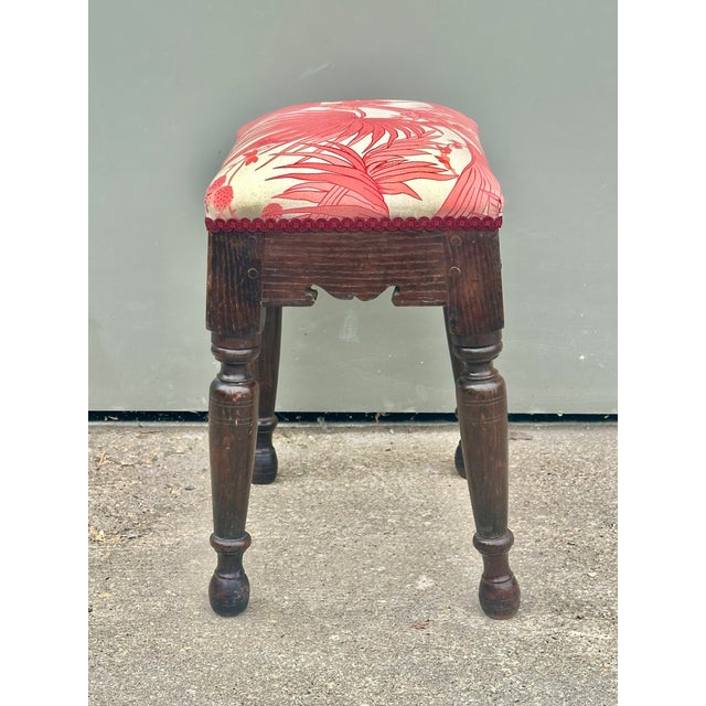Mid 19th Century Antique French Wooden Foot Stool, Normandy Early 19th Century For Sale - Image 5 of 12