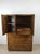 1970s Vintage Campaign Style Armoire With Five Drawers For Sale - Image 5 of 17