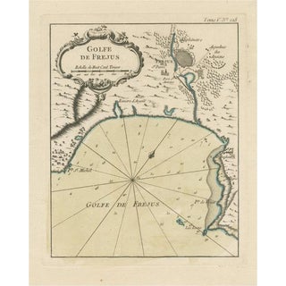 Antique Map of Fréjus, France, 1764 For Sale