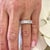 Natural White Sapphire Ring Size 6.5 14k W Gold 4.32 TCW Certified For Sale In New York - Image 6 of 9